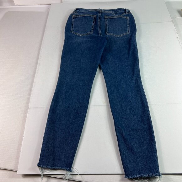 Good American Jean Women 27x25* Good Legs Skinny Mid Rise Crop Blue Denim Tag 28 - Picture 9 of 16